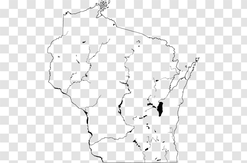 Blank Map University Of Wisconsin-Madison Clip Art - Wisconsin Badgers Transparent PNG