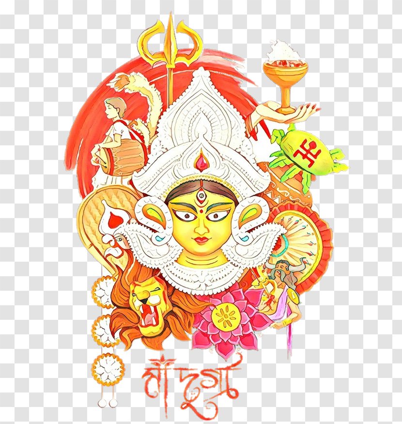 Durga Puja Vector Graphics Navaratri Illustration - Art Transparent PNG
