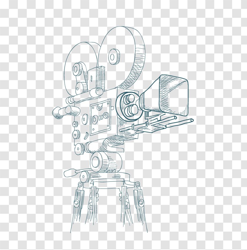Photographic Film Drawing Video Camera - Cinematography - Vector Transparent PNG