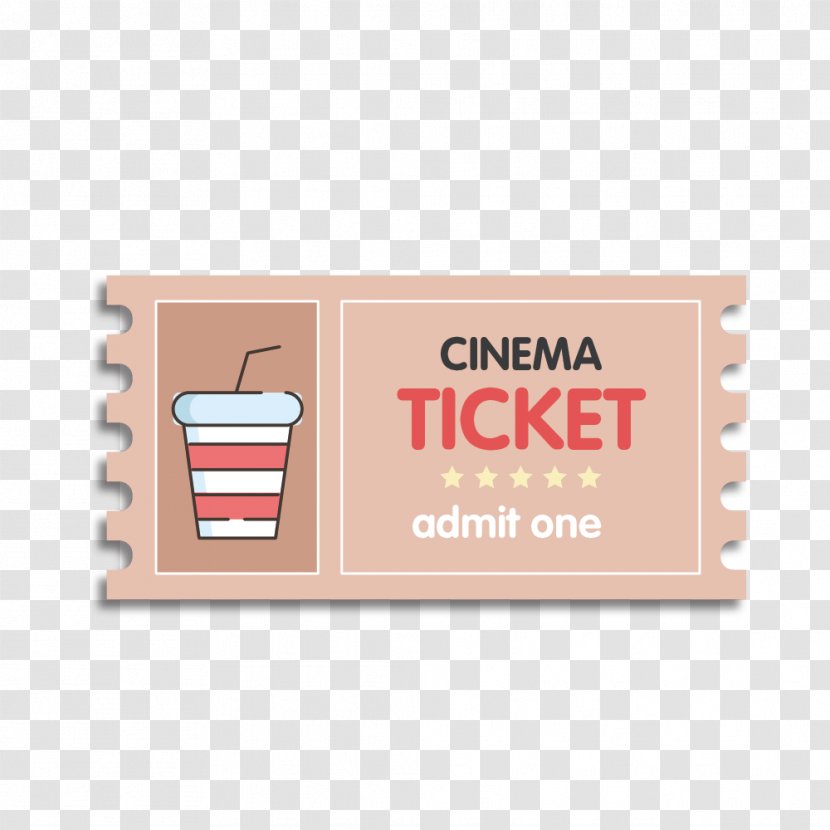 Ticket Cinema Film - Rectangle - Vector Cartoon Cute Stubs Transparent PNG