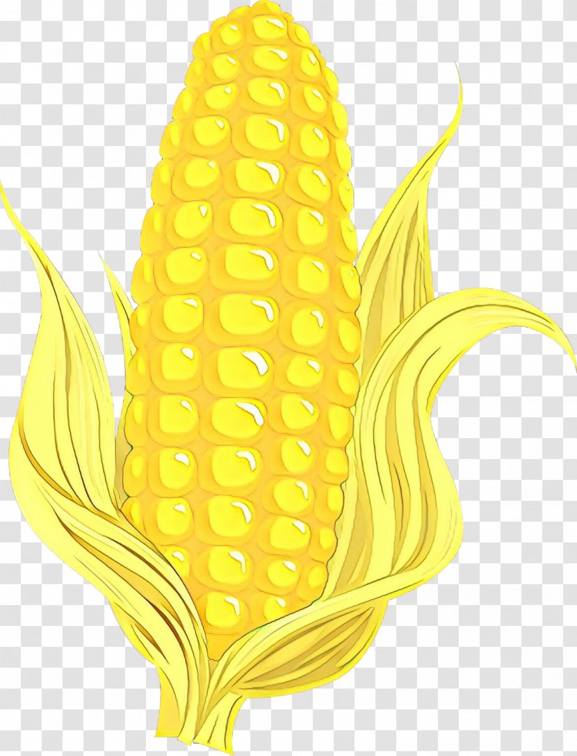 Corn On The Cob Yellow Sweet Plant - Kernels Vegetarian Food Transparent PNG