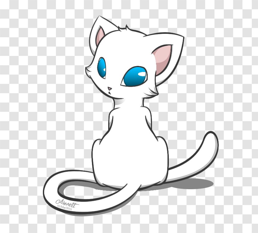 Whiskers Kitten Cat Line Art Clip - Fictional Character Transparent PNG