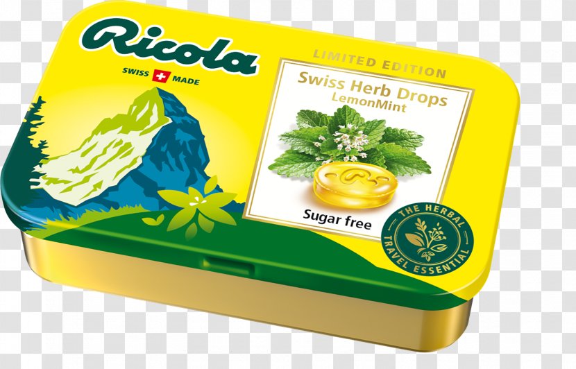 Ricola Swiss Cuisine Herb Throat Lozenge Werther's Original - Mint - Chewing Gum Transparent PNG