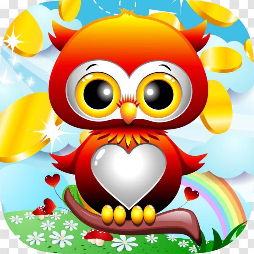 Baby Owls Cartoon - Bird Of Prey - Cute Owl Transparent PNG
