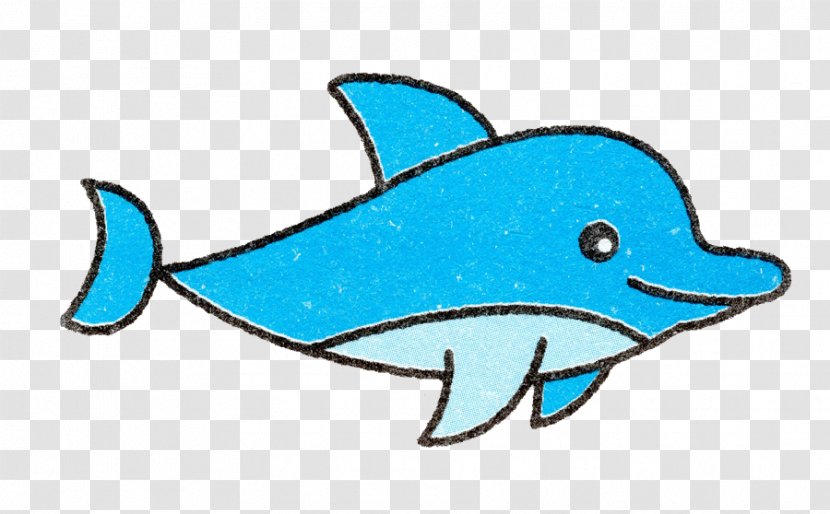 Dolphin Child Stroke Cuteness Painting - Mammal - Lovely Hand-painted Blue Whale Transparent PNG