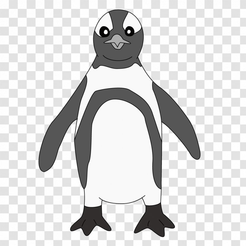 Penguin Beak Clip Art - Black And White Transparent PNG