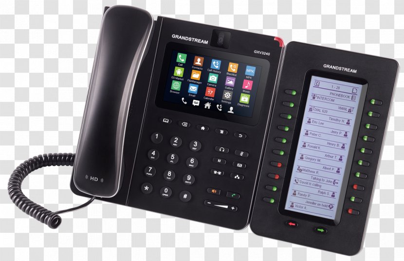 Grandstream Networks GXV3240 VoIP Phone Telephone GXP-2000EXT Expansion Module - Speed Dial - Android Transparent PNG