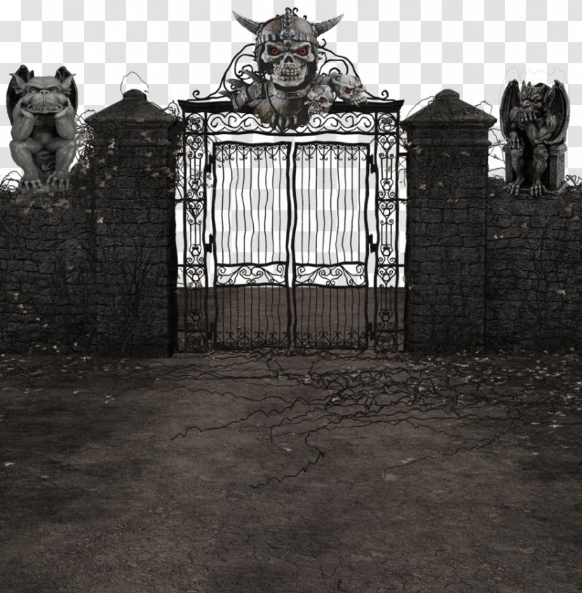 Gate - Cemetery Gates - Hell Clipart Transparent PNG