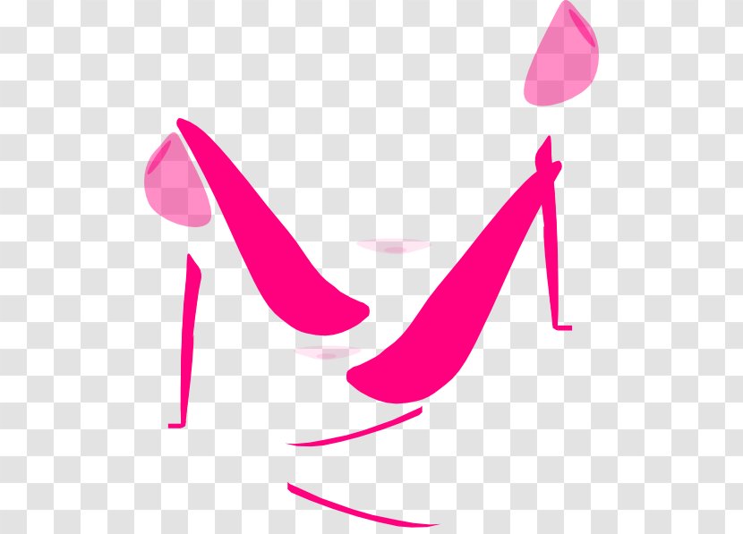 Clip Art Line Shoe Pink M Text Messaging - Magenta - High Heel Shoes For Women 2016 Transparent PNG