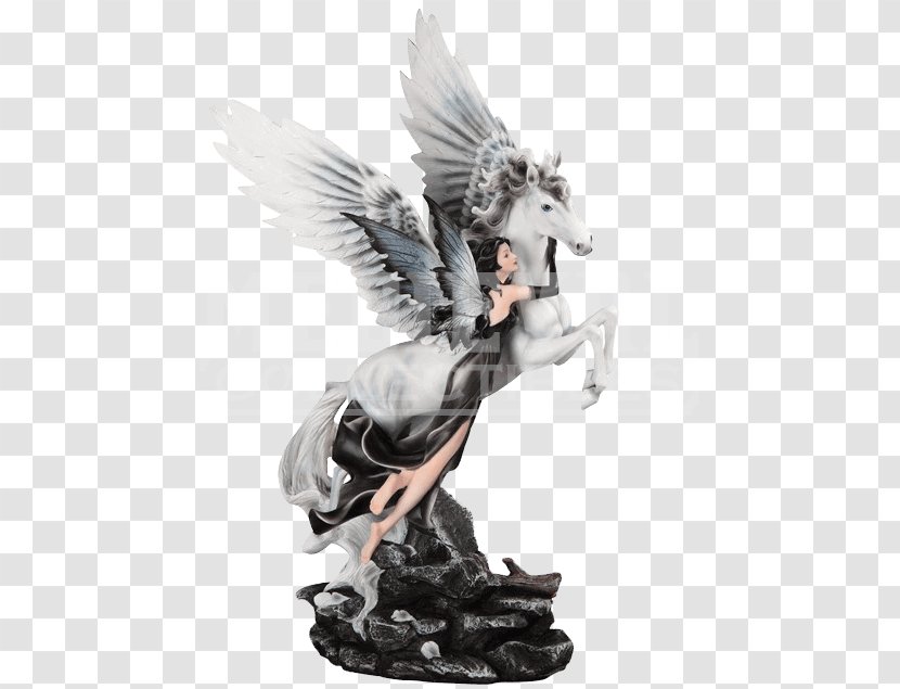 Statue Figurine Winged Unicorn Pegasus Transparent PNG