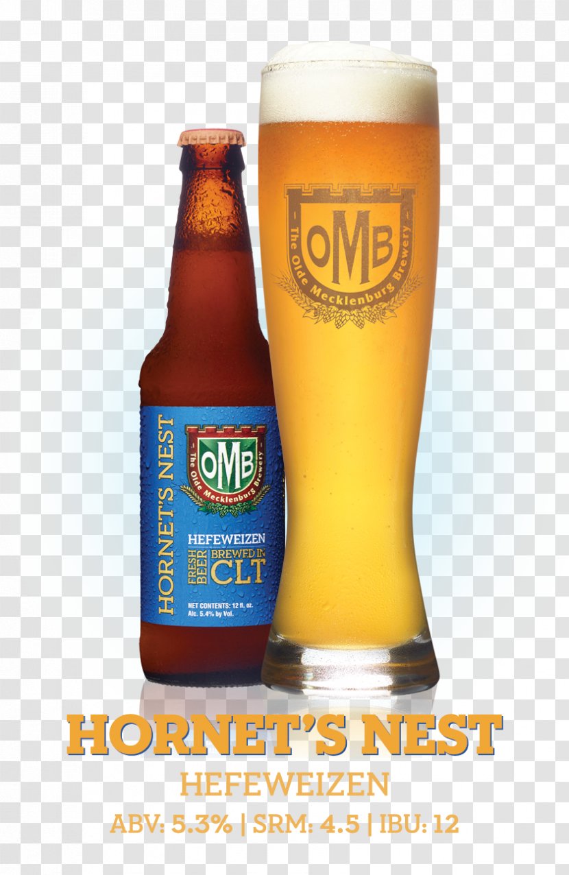The Olde Mecklenburg Brewery Wheat Beer Dunkel Glasses - Imperial Pint Transparent PNG