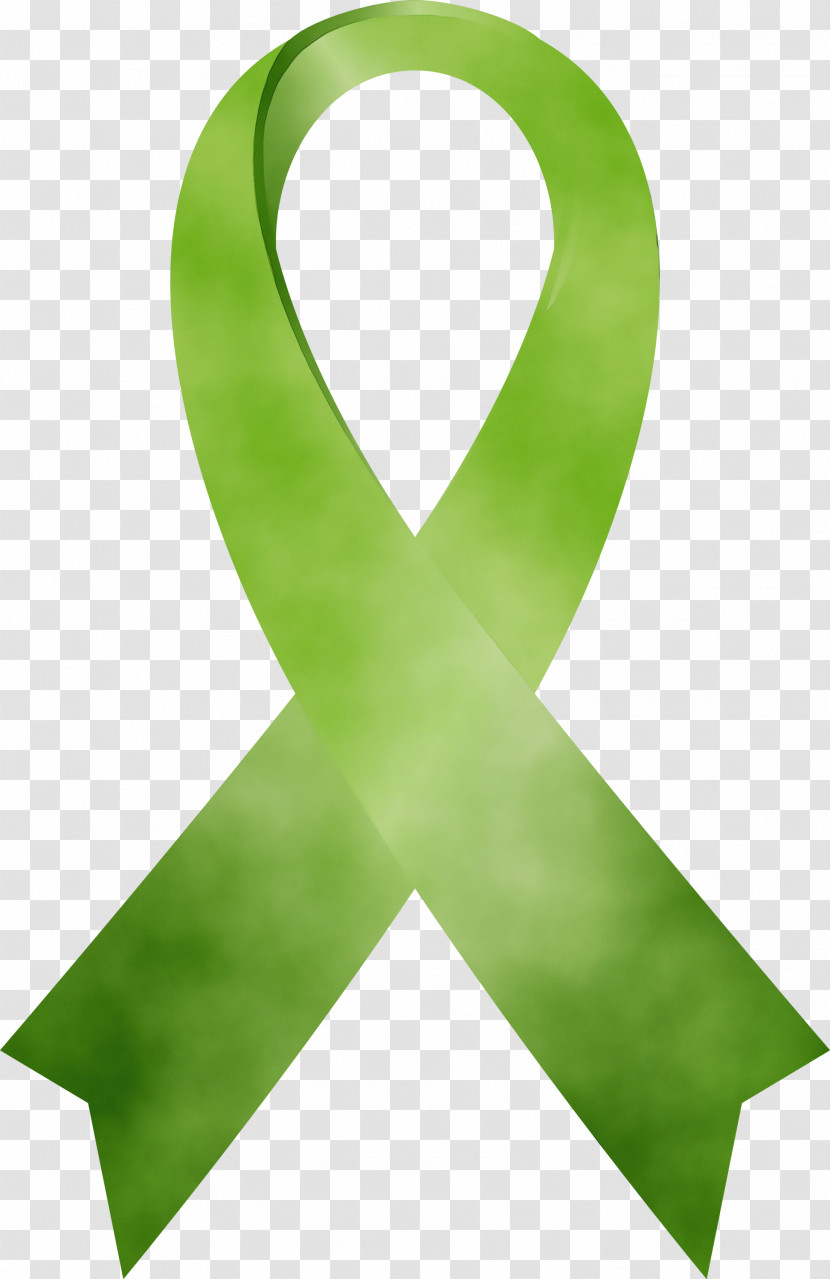 Ribbon Symbol Green M Transparent PNG