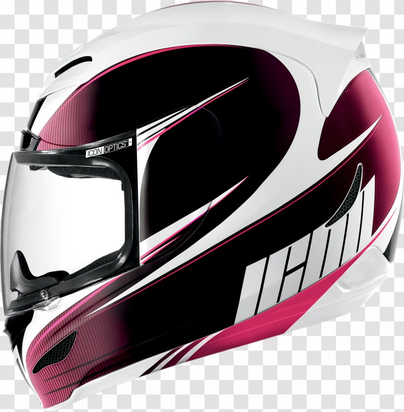 Motorcycle Helmets Integraalhelm Racing AIROH - Magenta Transparent PNG