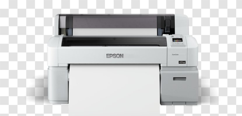 Epson SureColor T3200 Wide-format Printer Printing Transparent PNG