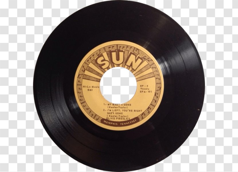 Sun Studio SUN RECORDS Phonograph Record Sound Recording And Reproduction Elvis At - Gramophone - ELVIS Transparent PNG