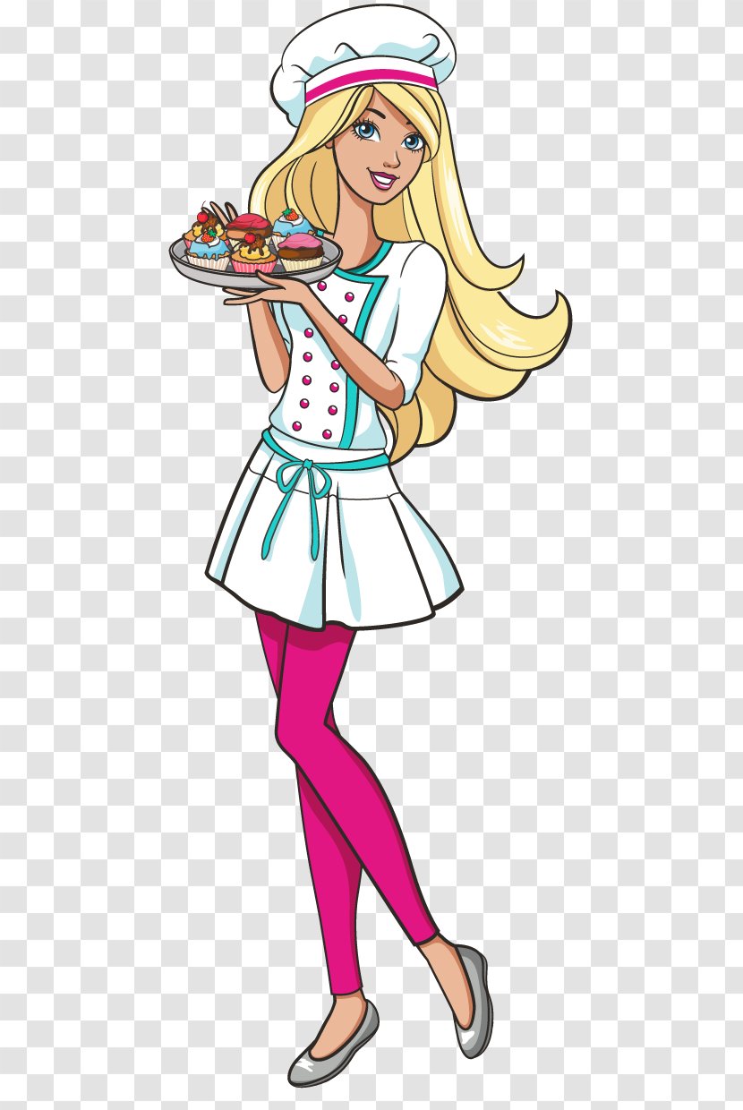 Cakes And Cupcakes Barbie Clip Art - Silhouette - Vector Transparent PNG