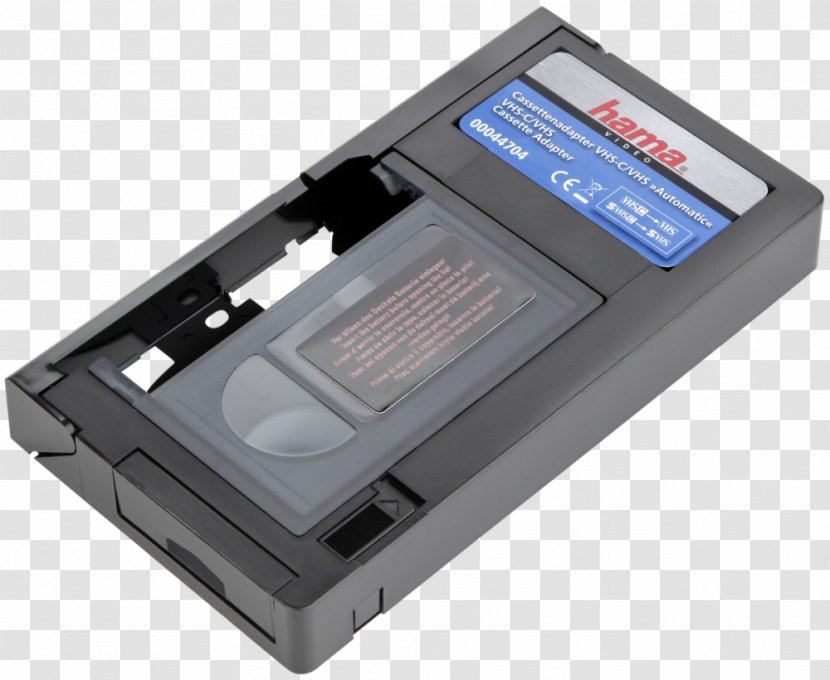 VHS-C Adapter Compact Cassette Tape Adaptor - Vhsc - Audio Transparent PNG