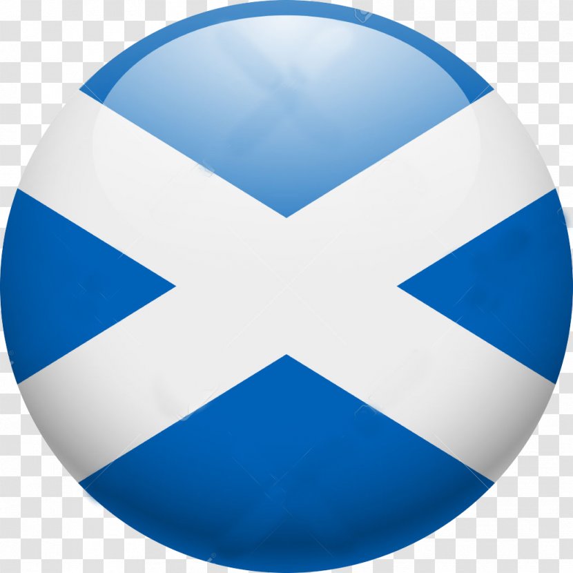 Flag Of Scotland Vector Graphics Image - Turquoise - National Transparent PNG