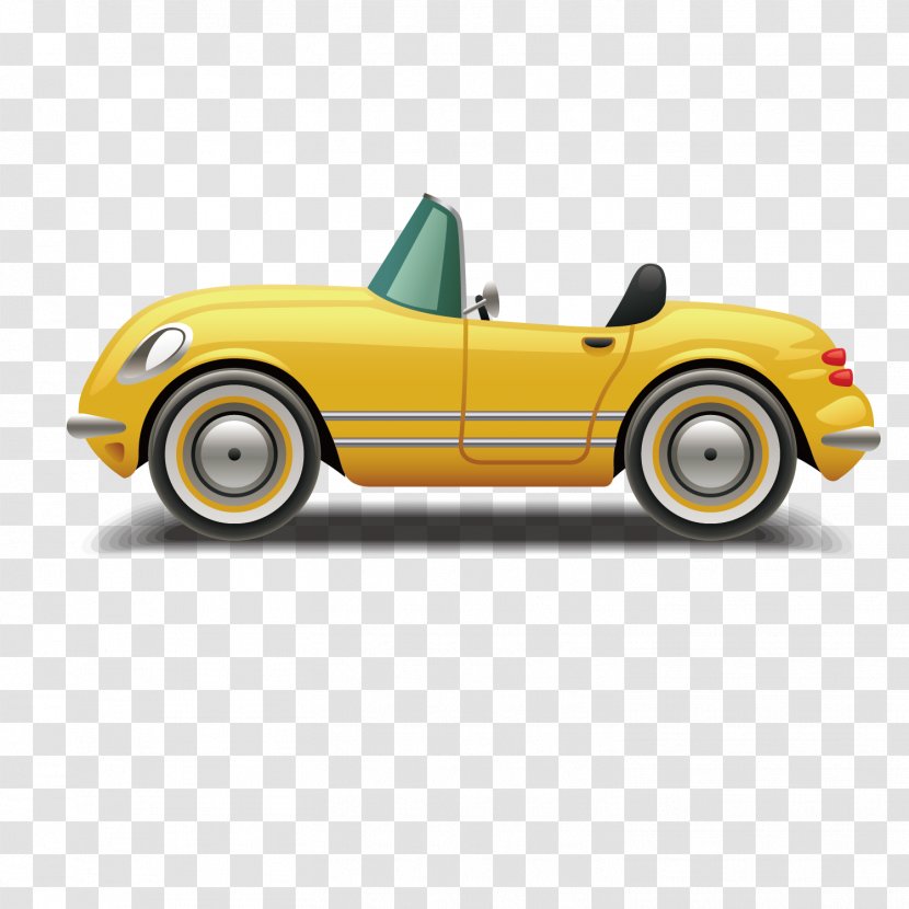 Sports Car Side - Convertible Transparent PNG
