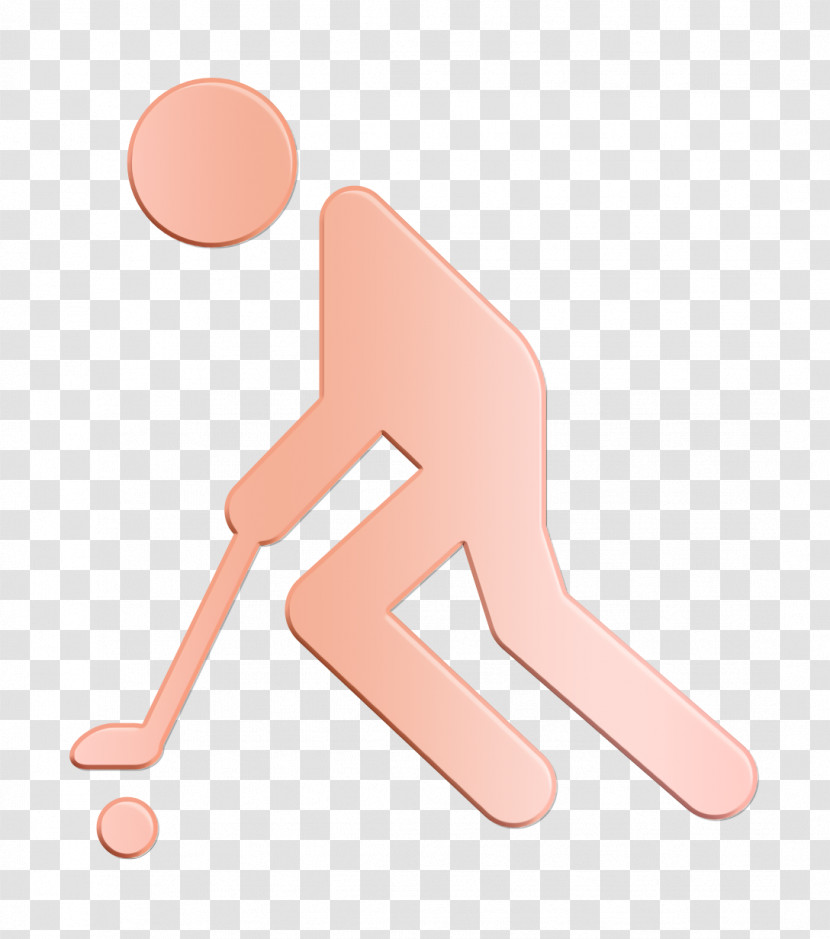 Sports Icon Hockey Icon Hockey Player Silhouette Icon Transparent PNG