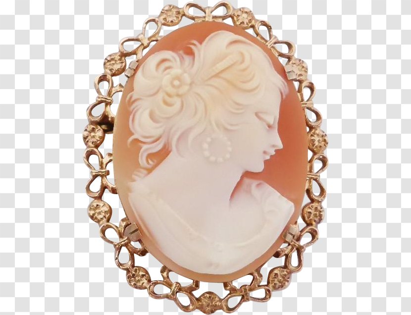 Necklace Cameo Brooch Conch Jewellery - Silhouette Transparent PNG
