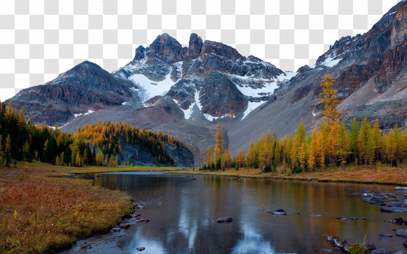 Mountain River Nature 4K Resolution Wallpaper - Tree - Canada Mount Assiniboine Provincial Park Nine Transparent PNG