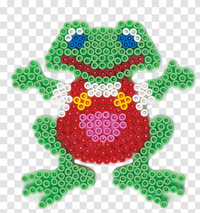 Bead Frog Craft Ornament Toy - Green Transparent PNG