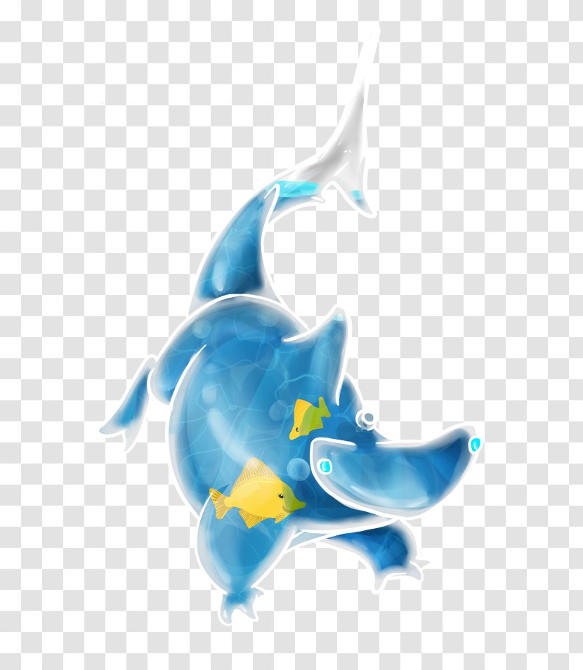 Dolphin Shark Cobalt Blue Marine Biology Desktop Wallpaper - Tank Transparent PNG