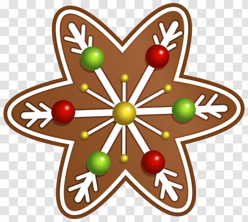 Christmas Cookie Clip Art - Chocolate - Star Clipart Image Transparent PNG