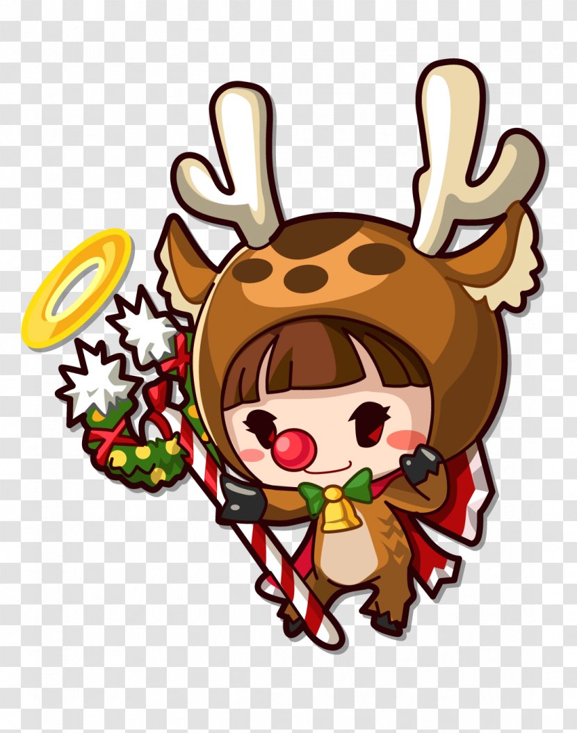 Reindeer Santa Claus Rudolph Koei Tecmo Christmas Day - Decoration - Games Transparent PNG