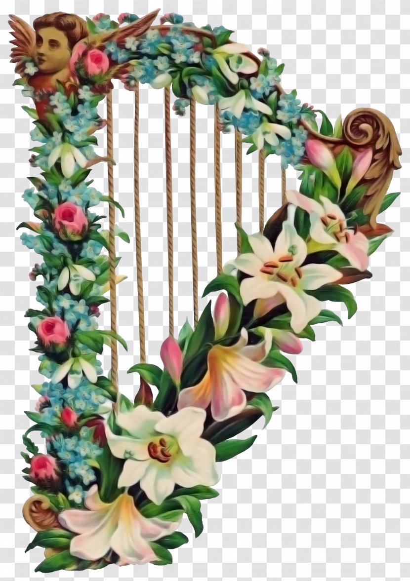 Harp Download Clip Art - Wreath Transparent PNG