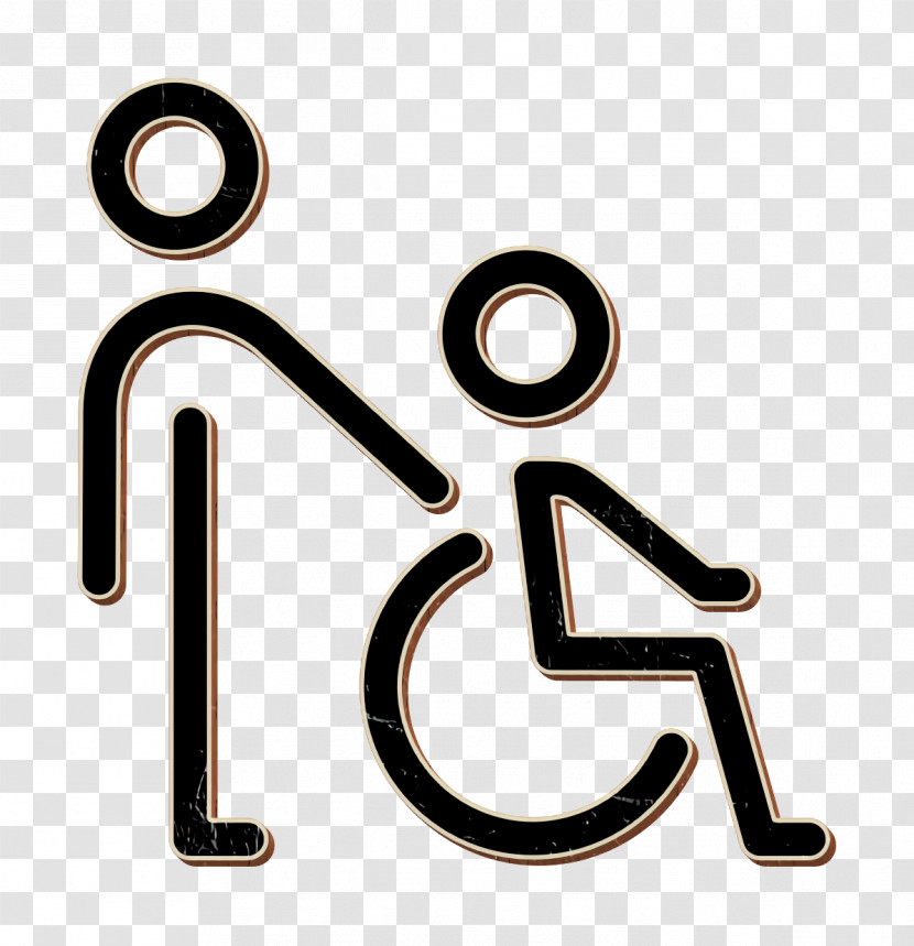 Human Life Icon Taking Care Of Disabled People Icon Wheelchair Icon Transparent PNG