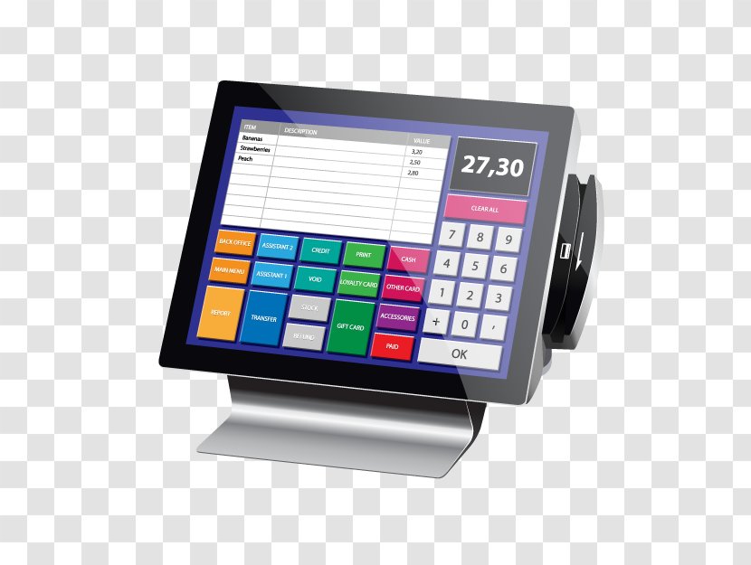 Cash Register Point Of Sale Card Reader Credit Barcode Scanners - Communication Transparent PNG