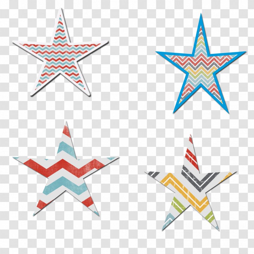 Nautical Star Color Tattoo - Point Transparent PNG