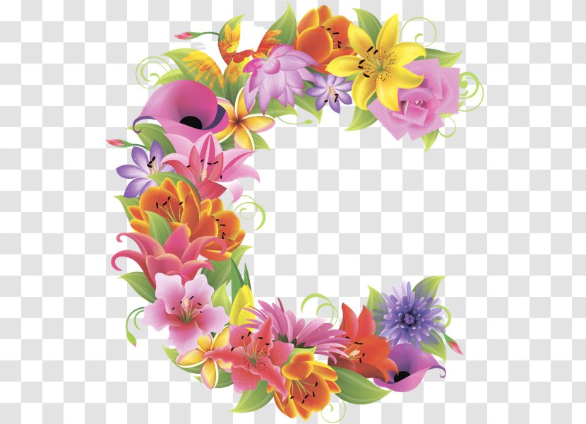 Floral Design Letter English Alphabet C - Plant - Flower Transparent PNG