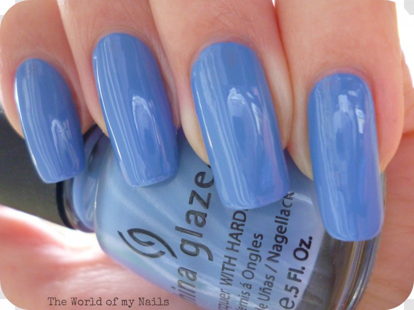 Nail Polish China Glaze Lacquer Blue - Electric Transparent PNG