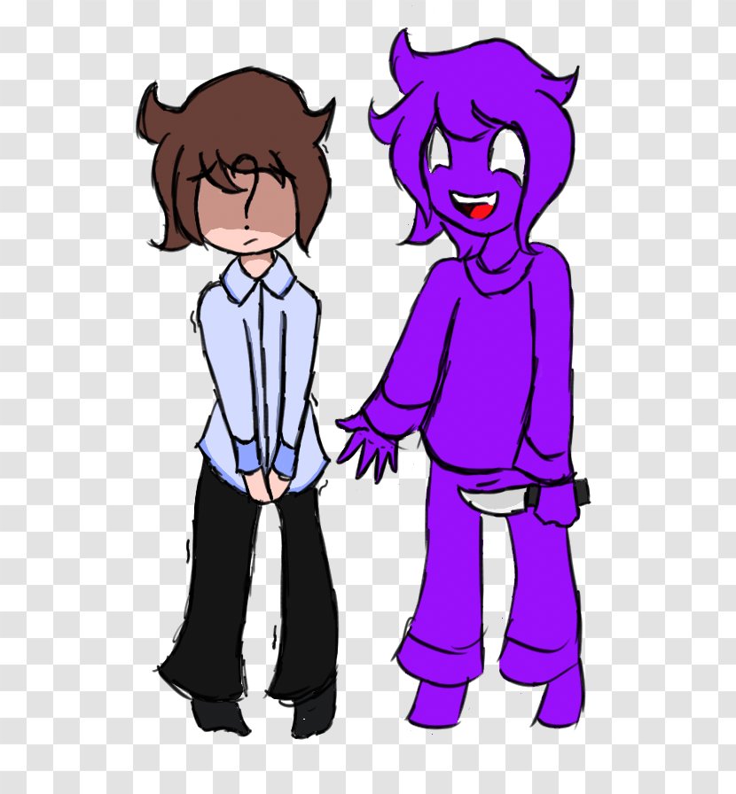 Five Nights At Freddy's 4 Male Boy Purple - Frame Transparent PNG