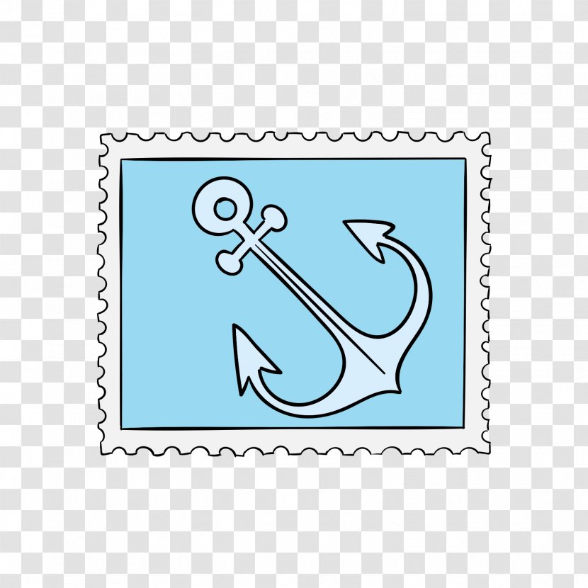 Blue - Symbol - Anchor Stamps Transparent PNG
