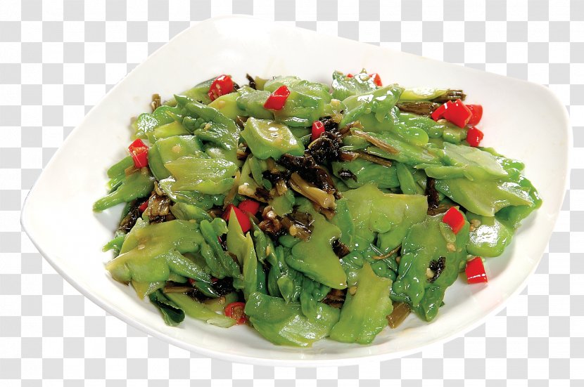 Chinese Cuisine Spinach Salad Bitter Melon Food Beefsteakplant - Bitterness - Snow Caigeng Fried Gourd Transparent PNG