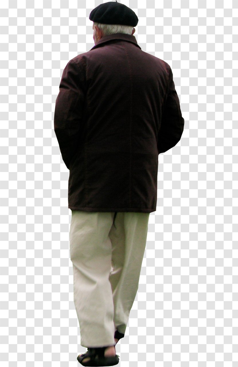 Old Age Download - Outerwear - Man Back Transparent PNG