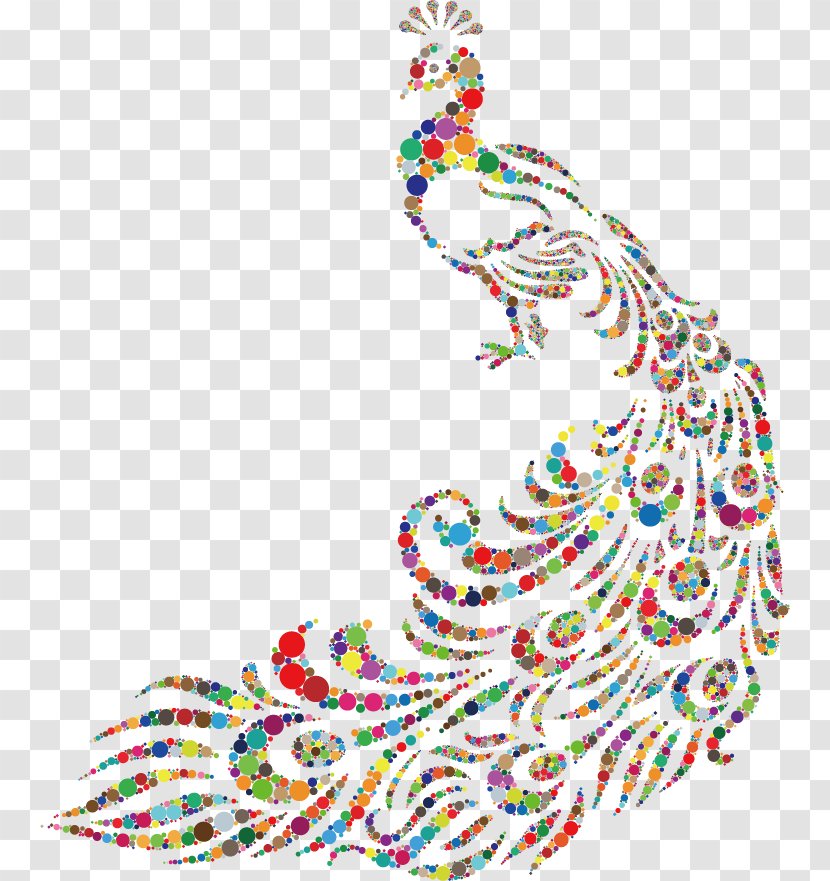 Peafowl Art Painting Wall Decal Drawing - Point - Vector Color Peacock Transparent PNG