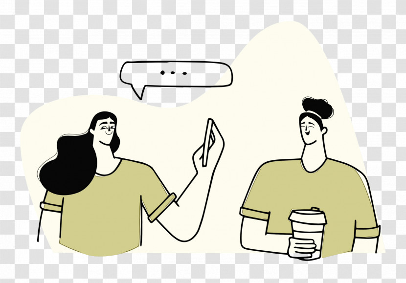 Conversation Cartoon Joint Font Line Transparent PNG