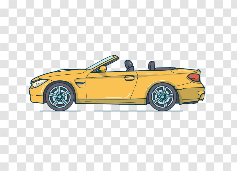 Sports Car Mercedes-Benz SLS AMG SL-Class - Convertible - Free Cartoon To Pull The Material Transparent PNG