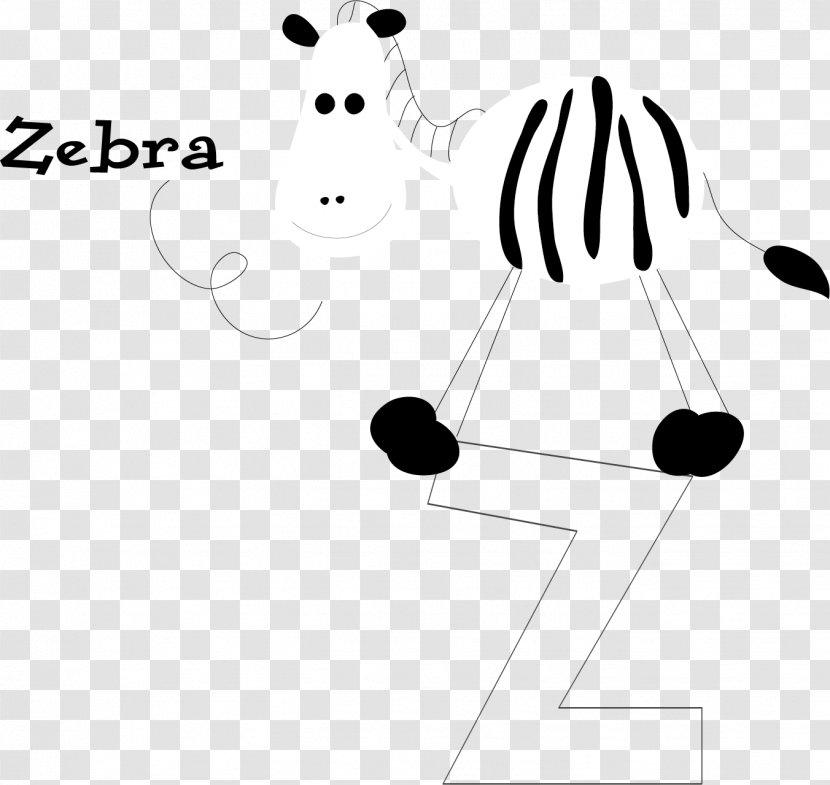 Letter Z Euclidean Vector - Structure - Cartoon Zebra Transparent PNG