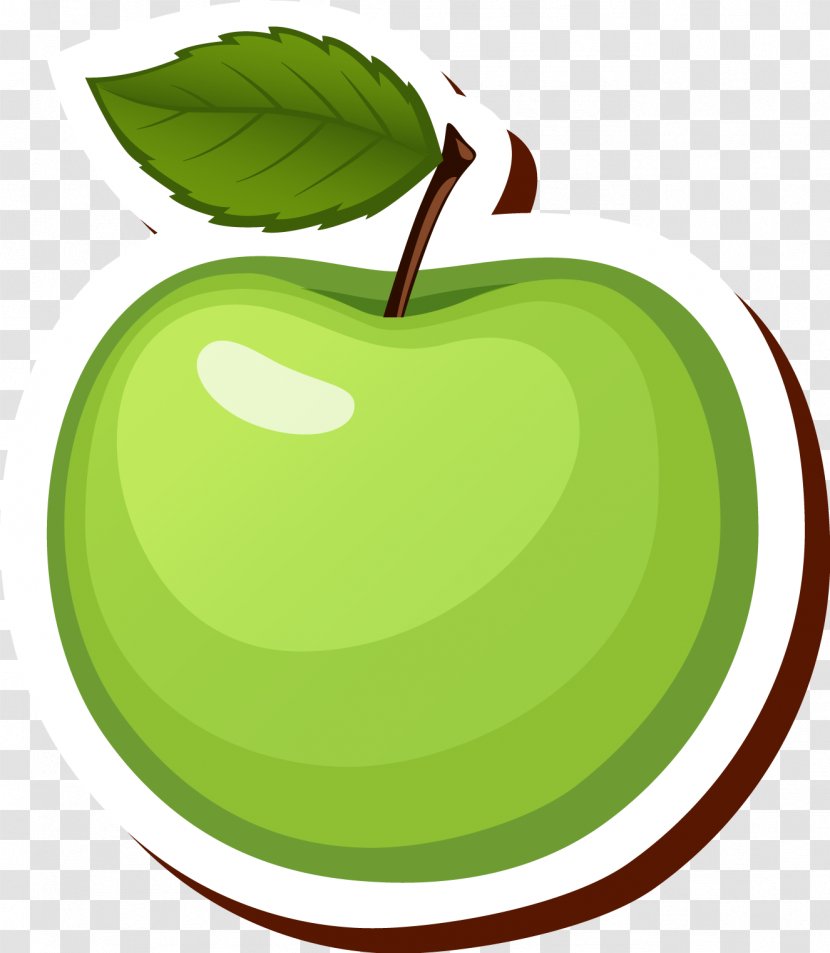Granny Smith Manzana Verde Apple Clip Art - Fruit - Vector 10 Transparent PNG