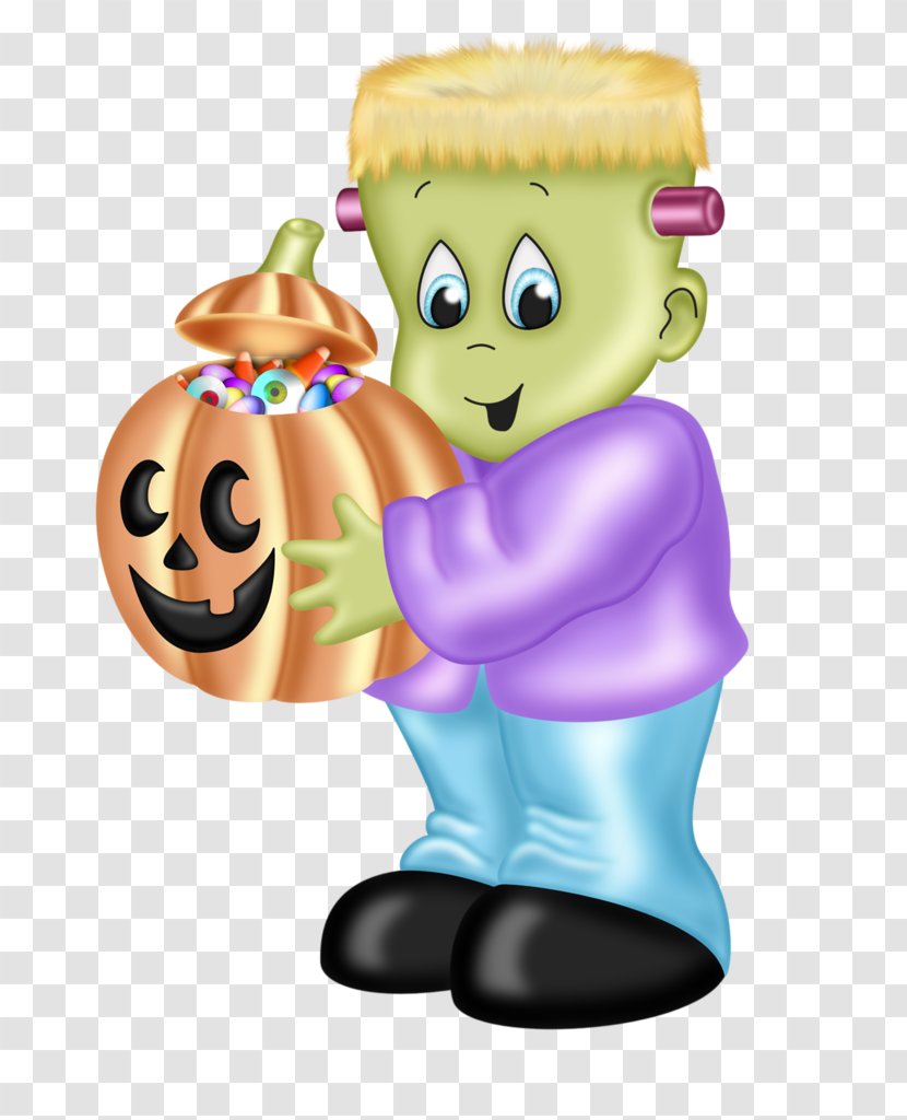 Clip Art Illustration Halloween Frankenstein Witch - Trickortreating Transparent PNG