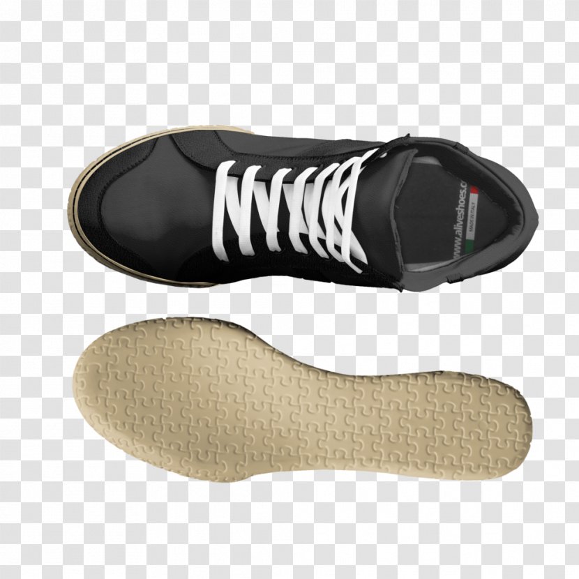 Sneakers Shoe Leather Made In Italy Training - High-top Transparent PNG