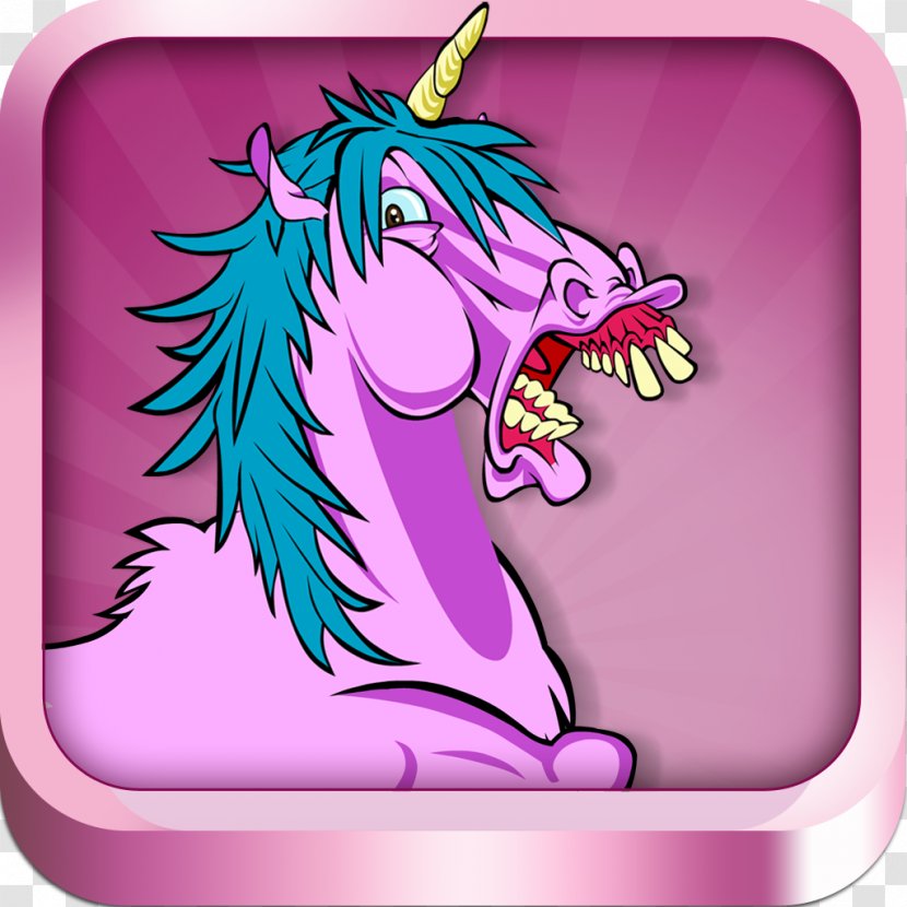Unicorn Cartoon Pink M Font - Ears Transparent PNG