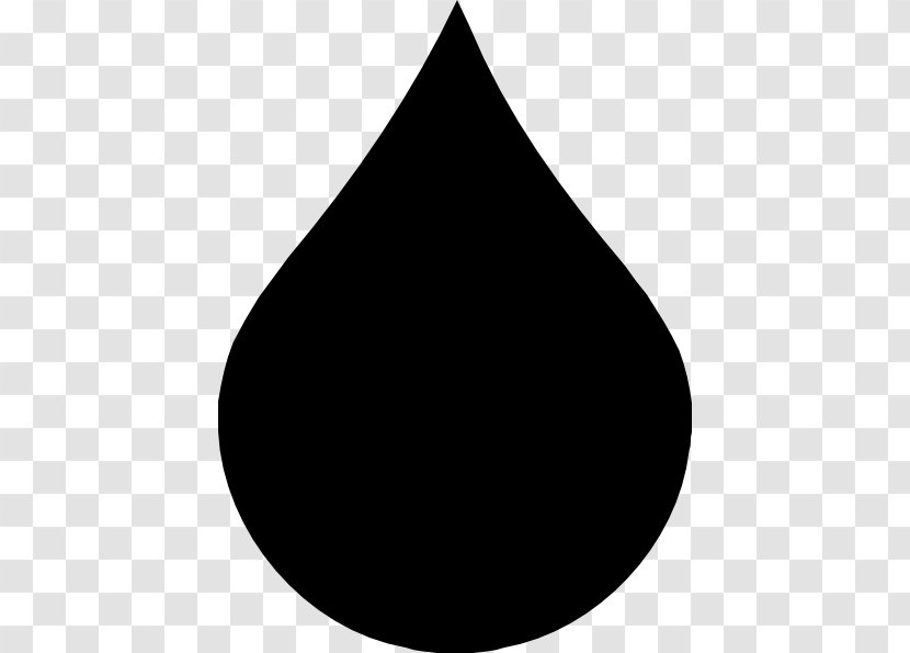 Clip Art - Black - Drop Of Blood Transparent PNG