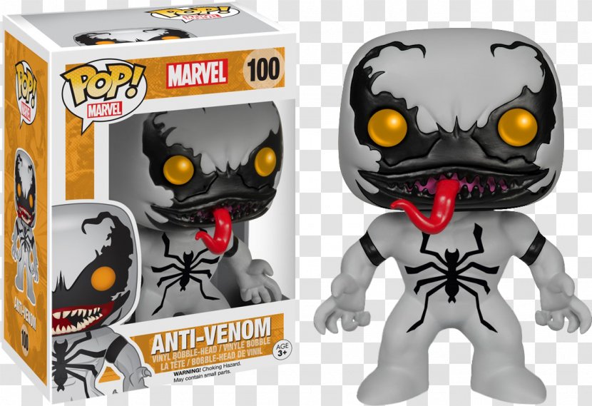 Anti-Venom Eddie Brock Funko Marvel Venom Exclusive Pop! Vinyl Bobble Head Figure - Anti Transparent PNG